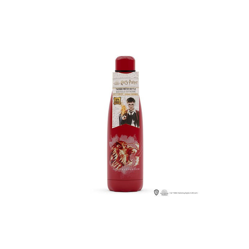 Harry Potter- Garrafa de Água Térmica Gryffindor - 500 ml