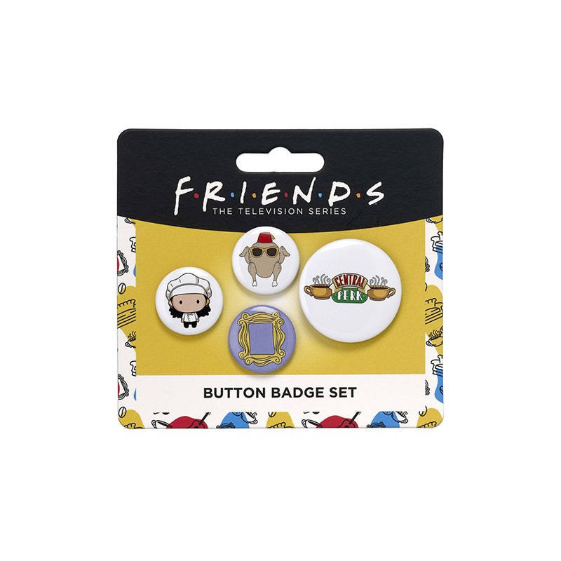 Série Friends - Pins - Monica 4 Button Badge Set
