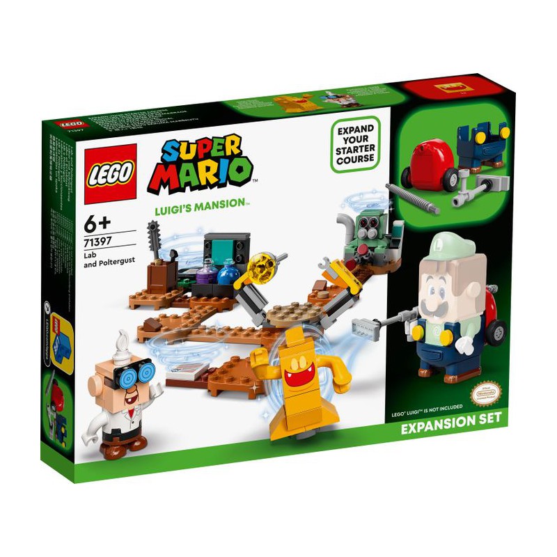 LEGO:  Super Mario -  Pacote de expansão - Laboratório e Aspirespectro de Luigi’s Mansion - 71397