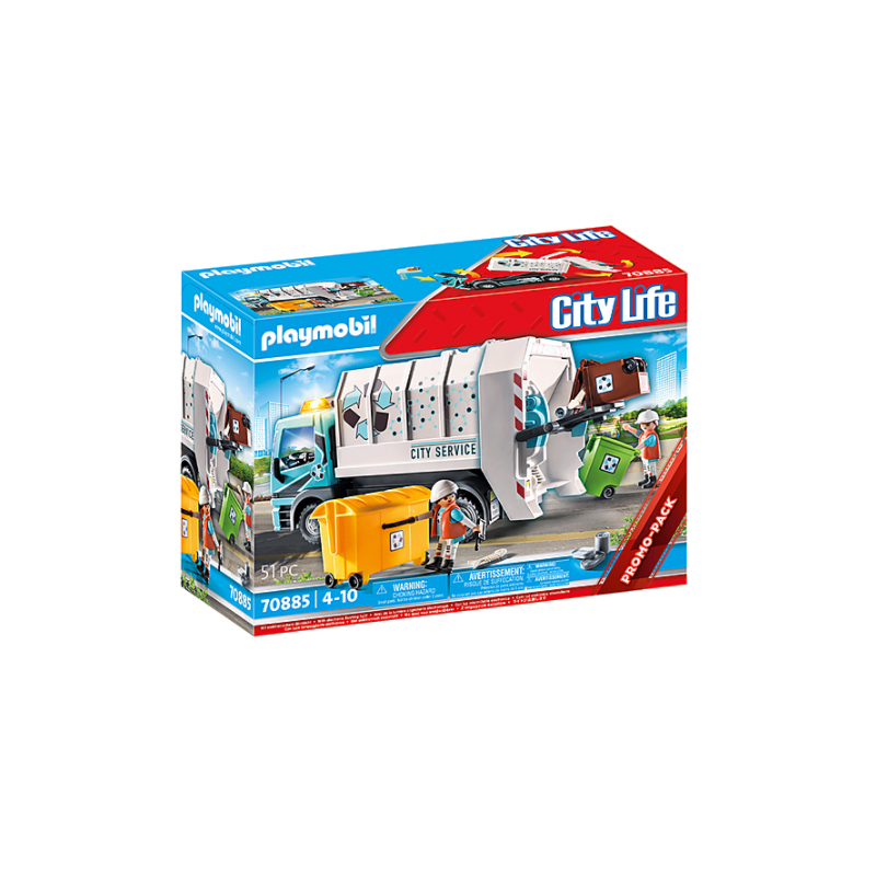 Playmobil: City Life - Camião do Lixo com luzes -70885