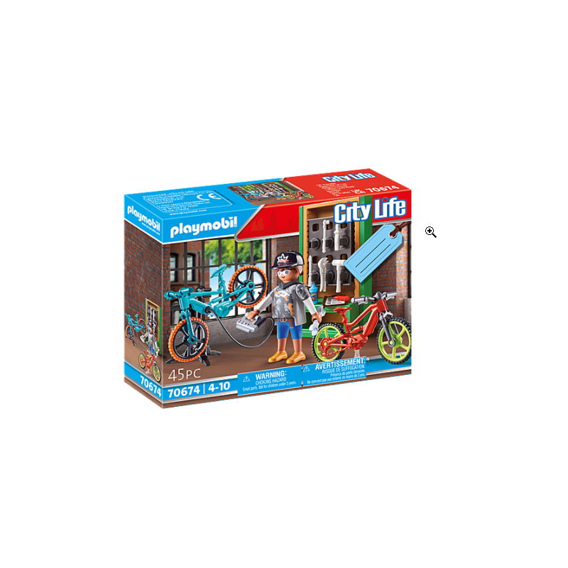 Playmobil:  City Life - Set de Oferta Oficina de E-Bicicletas - 70674