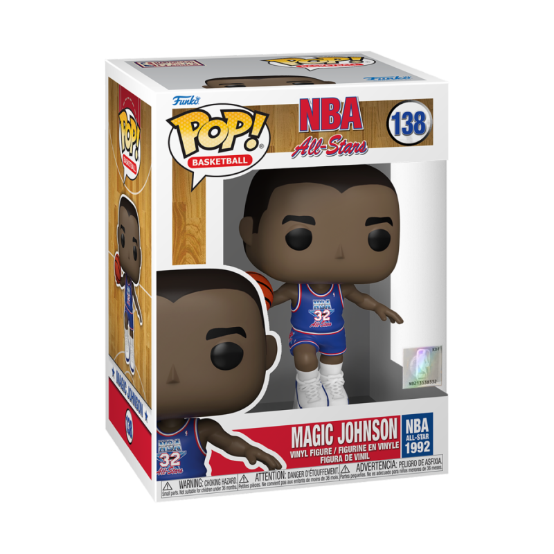 Funko POP! NBA: Legends - Magic Johnson (BlueAllStarUni1991) 138