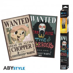 ONE PIECE - Set 2 Chibi Posters - Wanted Brook & Chopper (52x35)
