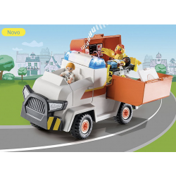 Playmobil:   Duck On Call-DUCK ON CALL - Veículo de Emergência Ambulância-70916