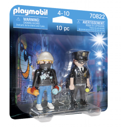 Playmobil:   City Action - Duo Pack Polícia e Vândalo - 70822