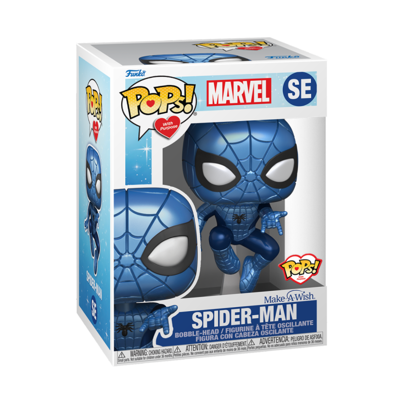 Funko POP!  Marvel: M.A.Wish- Spider-Man (Metallic)