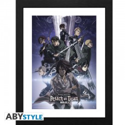 ATTACK ON TITAN - Poster com Moldura "S4 key art 2"