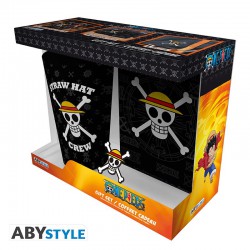 ONE PIECE -Pack XXL Copo+Pin+Pocket Notebook 'Skull'