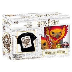 Funko POP & Tee: Harry Potter: Dumbledore Patronus - T-Shirt + Funko Pop Harry Potter Fawkes 144