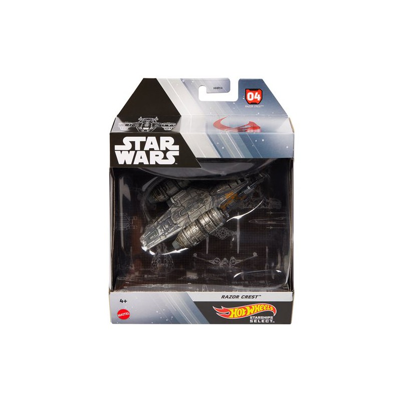 Hot Wheels Star Wars Starships Red Five X-Wing Fighter, Veicolo In Metallo Scala 1/50, Astronave Da Collezione