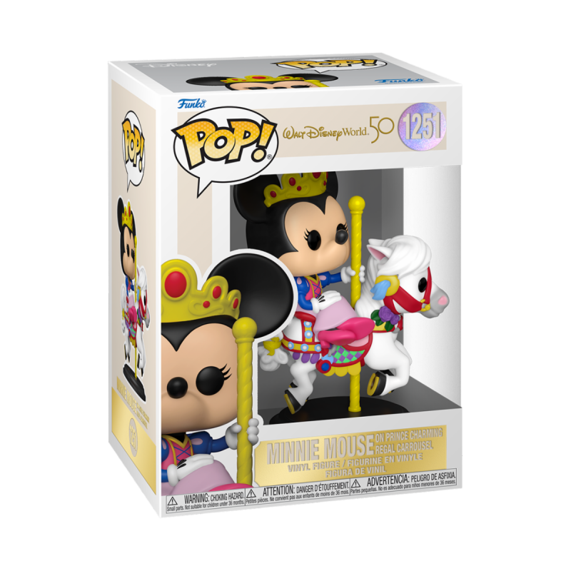 Funko POP! Town:  WDW 50th- Minnie Mouse on Prince Charming Regal Carrousel 1251