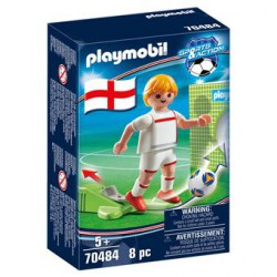 PLAYMOBIL: Sports & Action Jogador de Futebol - Inglaterra  - 70484