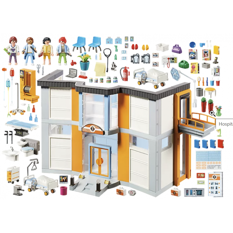 Playmobil City Life Hospital com Mobília 70190