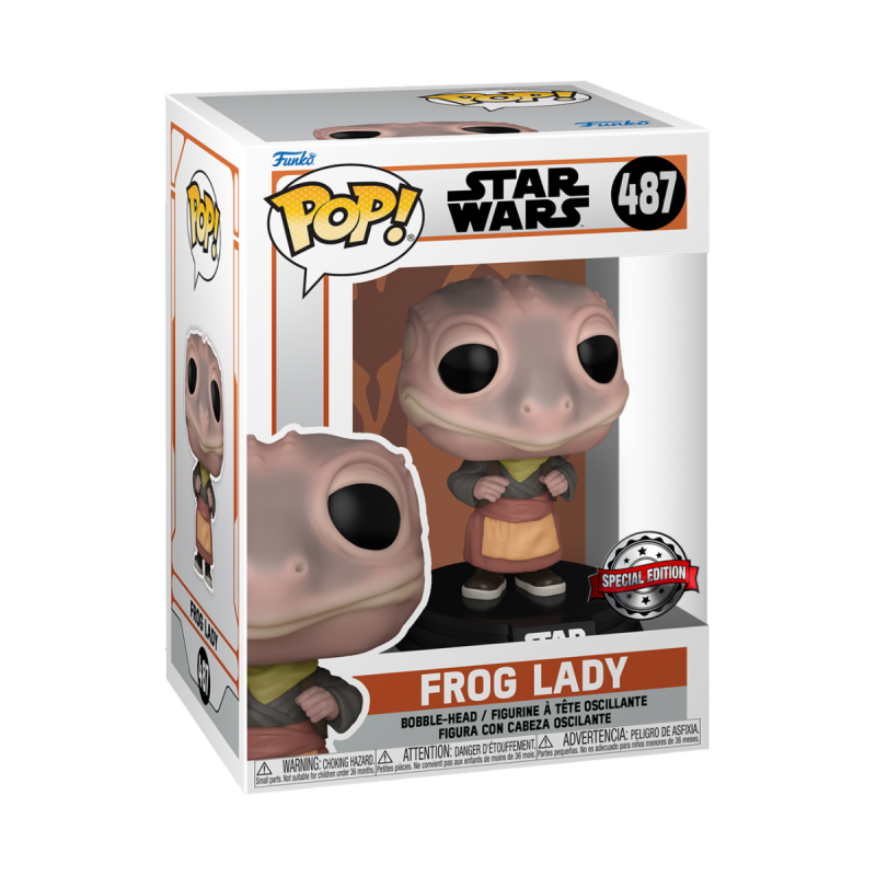 Funko POP!  Star Wars: Mandalorian- Frog Lady 487 (Special Edition)