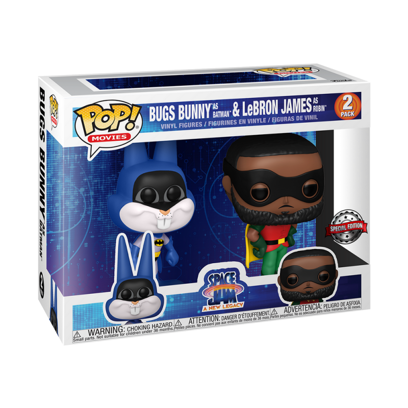 Funko POP!  SJ2- Bugs as Batman & LeBron as Robin(Special Edition)