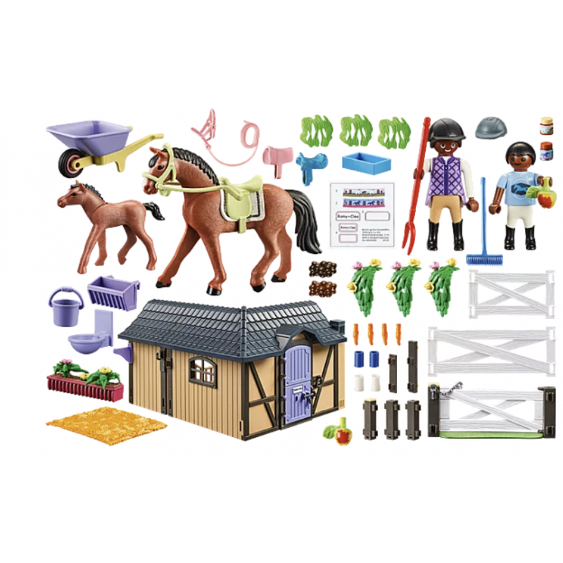 Playmobil Country 71238 - Étable et carrière pour chevaux | Rakuten