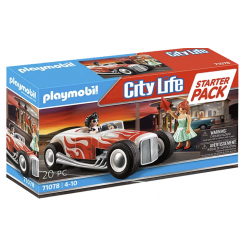 Playmobil: City Life -  Starter Pack Hot Rod -71078