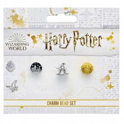 Harry Potter-Set de contas para pulseiras  - Hogwarts Castle, Sorting Hat, & Time Turner