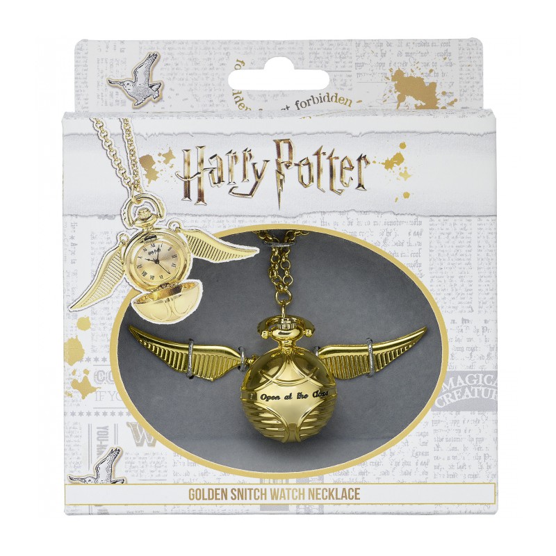 Harry Potter -Colar com Relógio -Golden Snitch