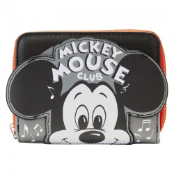 Loungefly - Carteira  - DISNEY 100TH MICKEY MOUSE CLUB ZIP AROUND WALLET