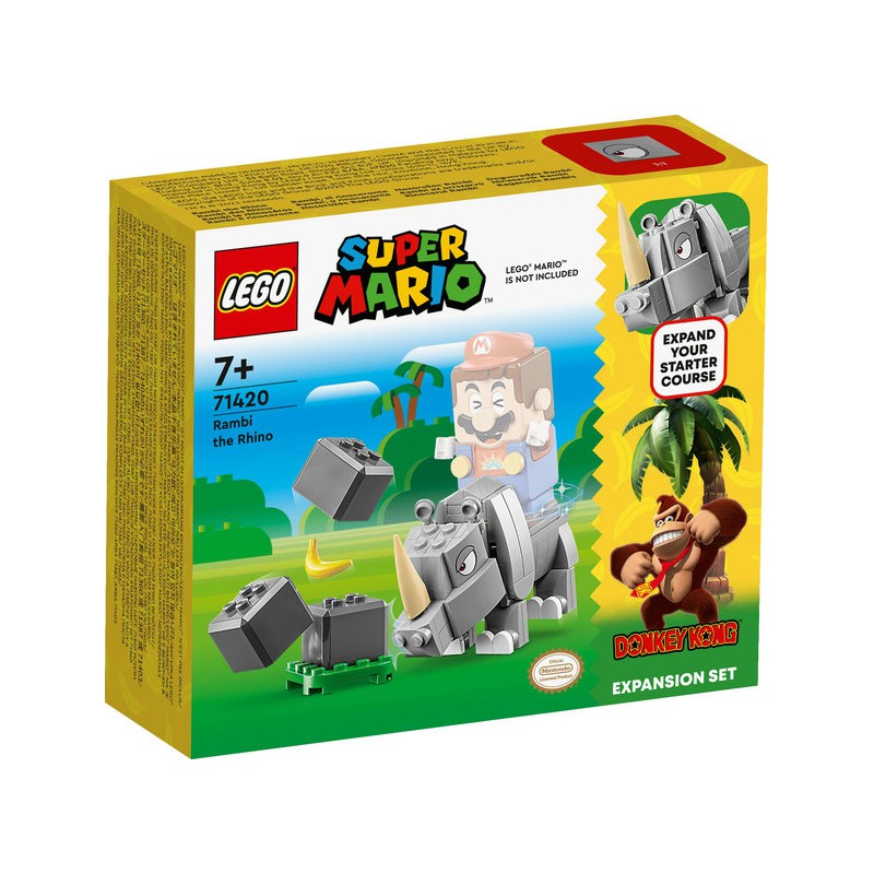 LEGO - Super Mario -   Set de Expansão Rambi, o rinoceronte 71420