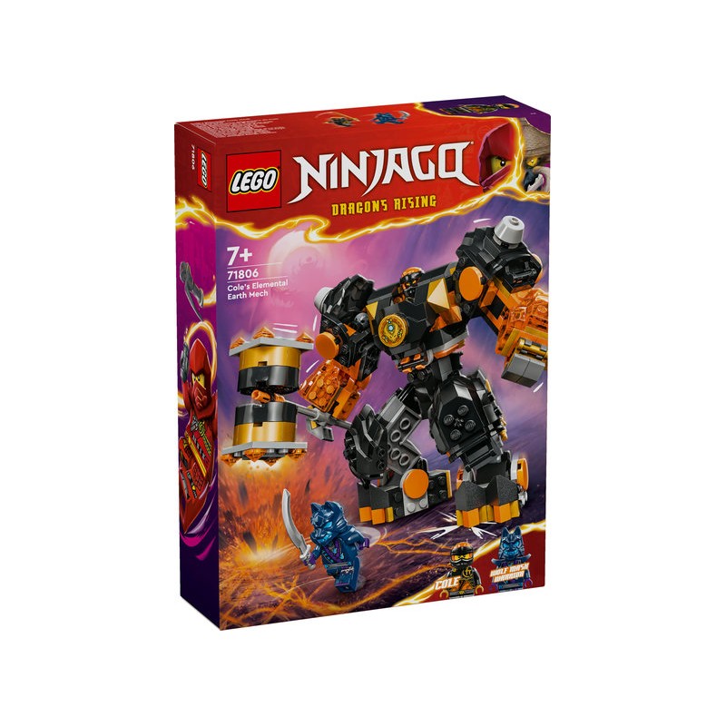 LEGO -  NINJAGO® Robô da Terra Elemental do Cole - 71806
