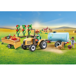 Playmobil:Country - Trator com reboque e cisterna - 71442