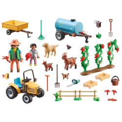 Playmobil:Country - Trator com reboque e cisterna - 71442
