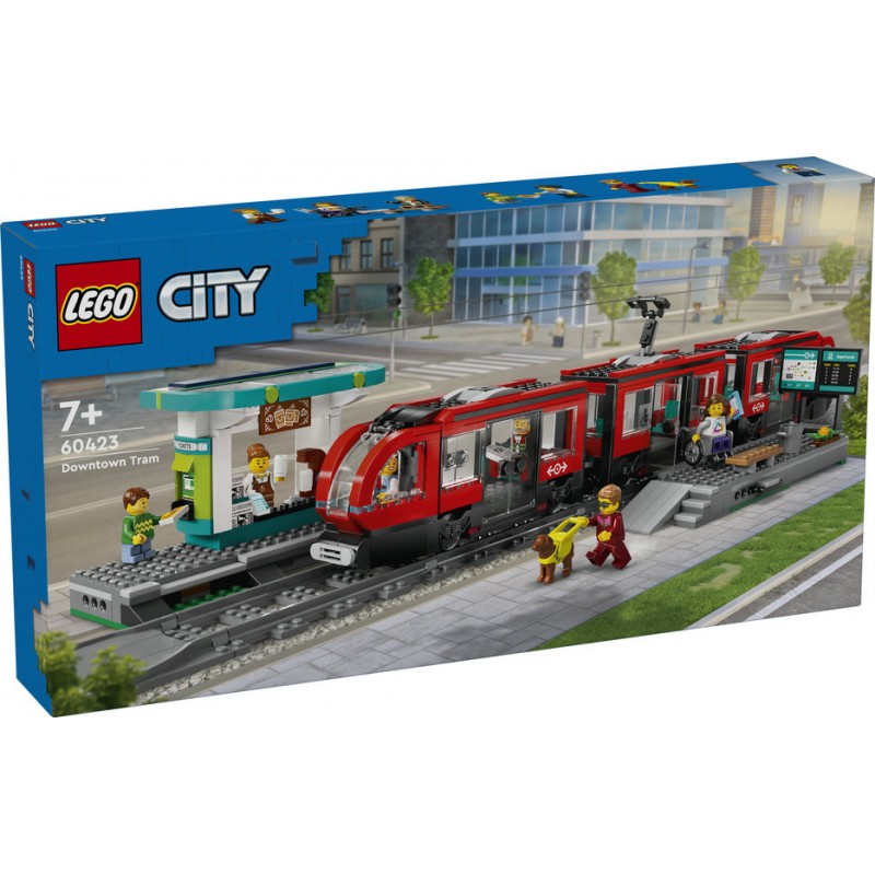 LEGO: City Trains - Elétrico e Estação na Baixa - 60423