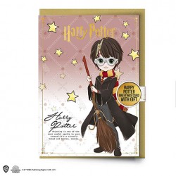 Harry Potter - Harry greeting card with Pin- postal- CineRéplicas