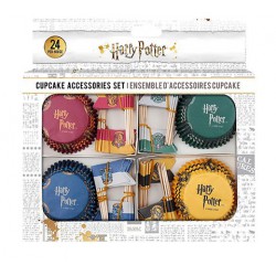 Harry Potter - Set of 96 baking cup and flag for cup cakes