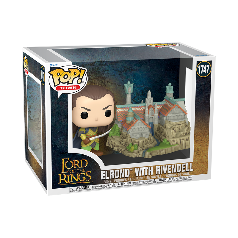 Funko POP! Town Movies The Lord of the Rings Elrond with Rivendell 1747