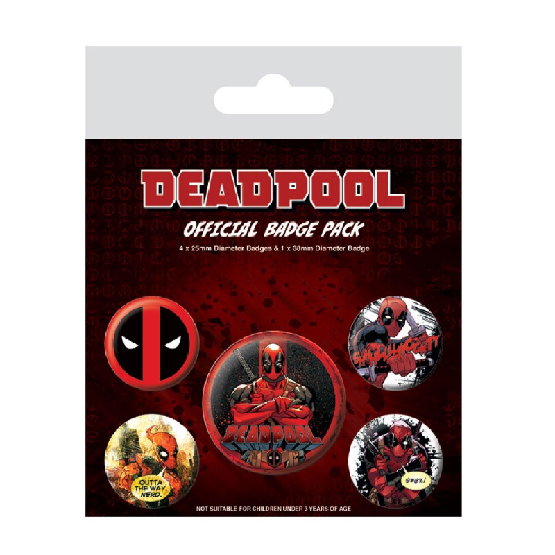 Deadpool - Conjunto de Pins - Crachá