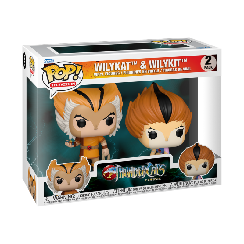Funko POP! Animation:Thundercats S3- Wilykat/Wilykit 2PK