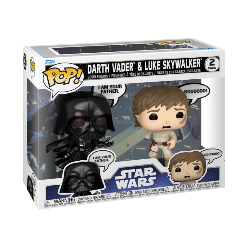 FUNKO POP!  Star Wars: Sayings- Vader & Luke 2PK