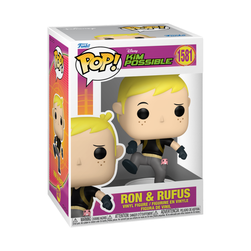 Funko POP!  Disney: Kim Possible- Ron w/Rufus 1581