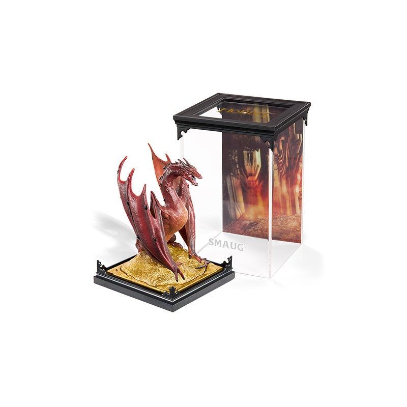 The Noble Collection : Lord of the Rings - Smaug Diorama - Bilbo the Hobbit - Collector’s Figurine