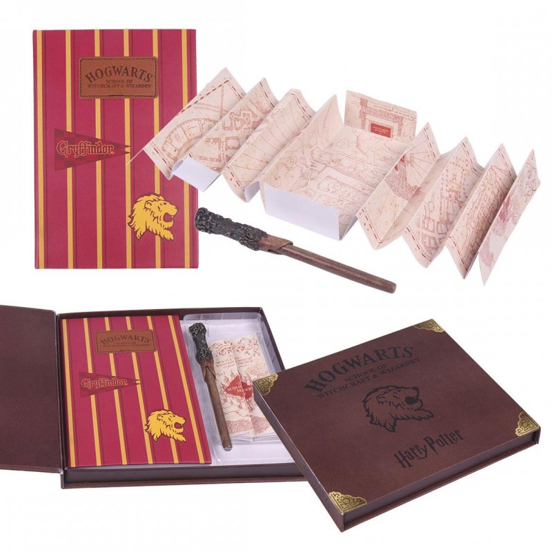 Harry Potter- Set de Papelaria - Notebook C/ Caneta - Gryffindor