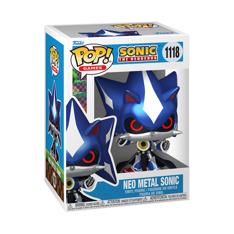 FUNKO POP!  Games: Sonic- Neo Metal Sonic (Metallic) 1118