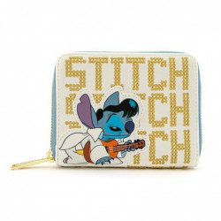 Elvis Stitch Cosplay Zip Around Wallet