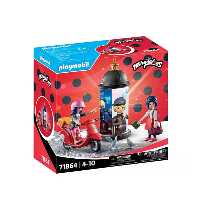 Playmobil : Miraculous - passeio em scooter por Paris 71864