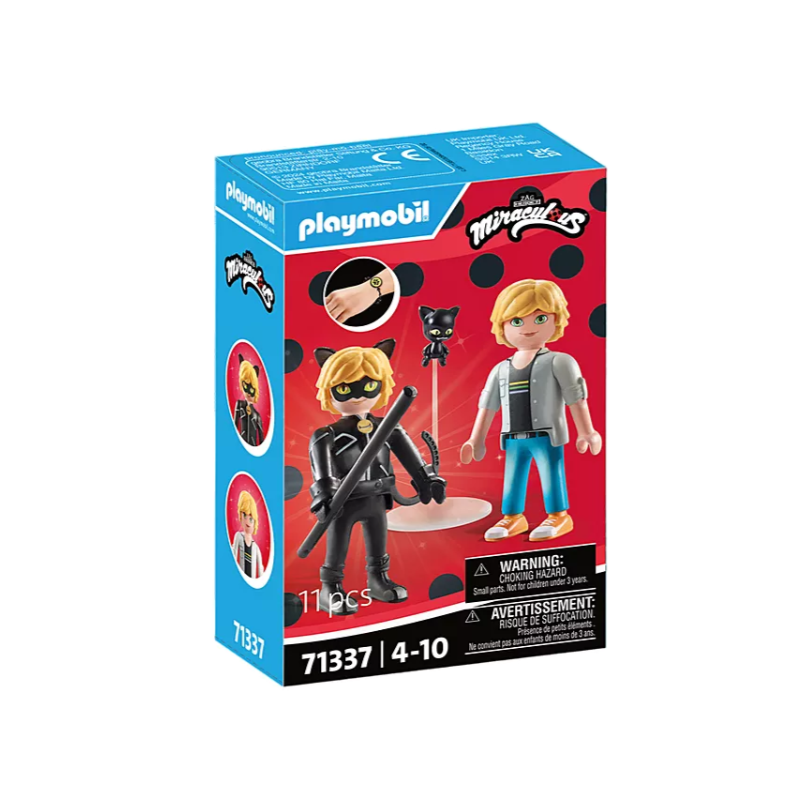 Playmobil : Miraculous - Adrien & Cat Noir - 71337