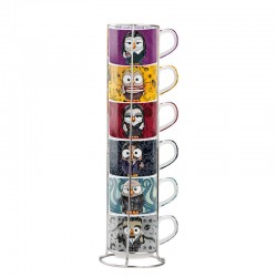 Addams Family -Goofi Set of 6 Stacking Mugs - 6 canecas de café