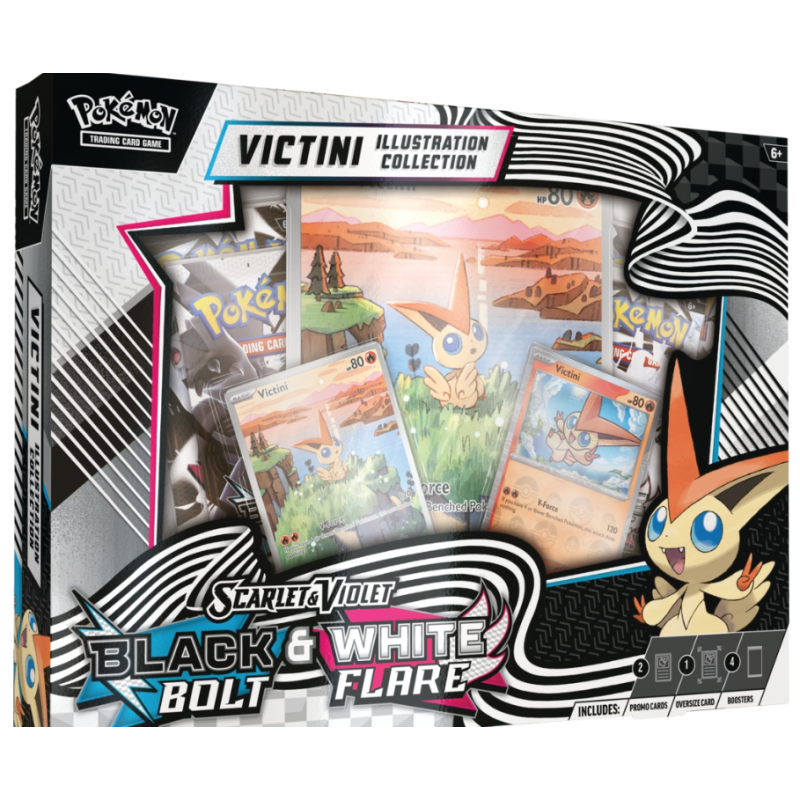 Pokemon PKM -  Scarlet & Violet 10.5 - Black Bolt & White Flare Unova Victini Illustration Collection - EN