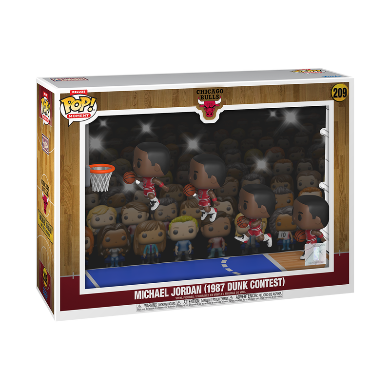 Funko POP!Sports: NBA- POP Moments Pop! Deluxe Moment Michael Jordan (1987 Dunk Contest)