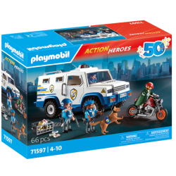 Playmobil Action Heroes - Transporte de dinheiro policia 71597
