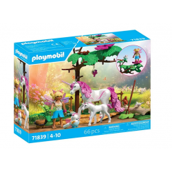 PLAYMOBIL - Magic Unicorns  Estábulo mágico unicórnio para mãe e potro  - 71839