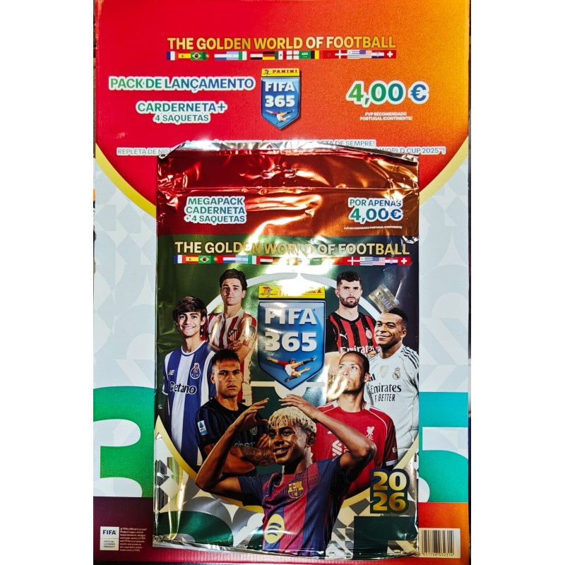 PANINI - CROMOS - FIFA 365 2026- Starter SET - Caderneta + 20 cromos