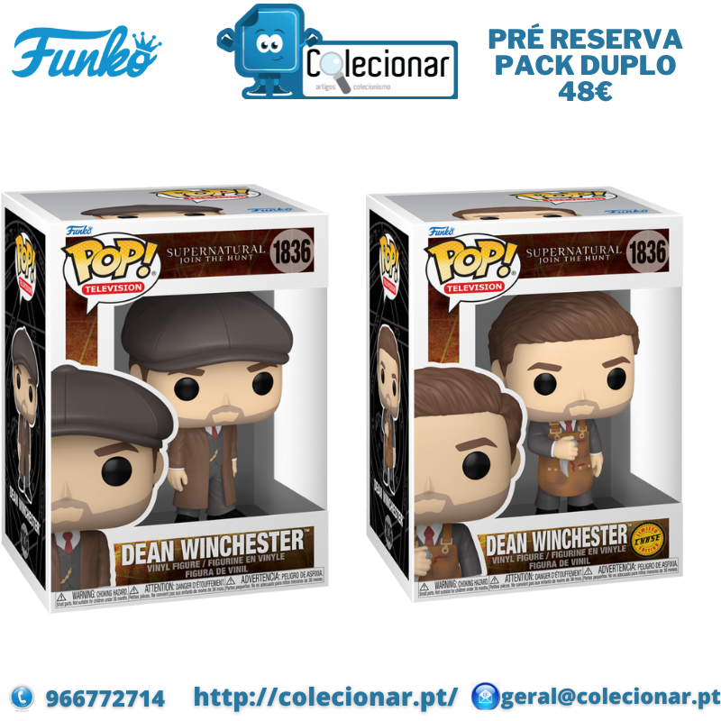 Funko POP!Television-  SupernaturalS6- Dean Winchester 1136 Pack Duplo (chase+normal)