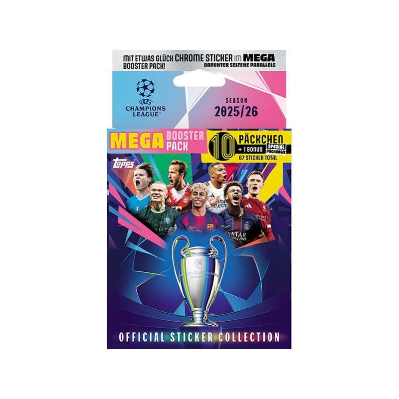 Topps - Champions League 2025/26 Cromos-  MEGA Booster Pack